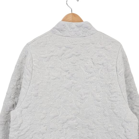 Lululemon Jacquard Multi-Texture Sweater Jacket Heathered Vapor Size 8 - Picture 4 of 7